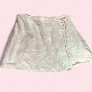 Midnightsky Tropical Mini Wrap‎ Skirt